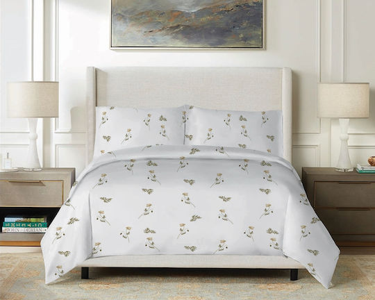 Matex Set Husă de Pilotă Bumbac Single cu Față de Pernă 160x200 Multicolor