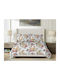 Matex Duvet Cover Set Cotton Single with Pillowcase 160x200 White