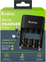 Uniross USB Battery Charger UCU010 for AA and AAA Batteries Uniross USB Battery Charger UCU010 for AA and AAA Batteries