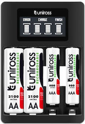 Uniross Ucu002a Fast 2hr Usb Charger Aa Aaa Incl 4xaa 2100 Batt Uniross Ucu002a Fast 2hr Usb Charger Aa Aaa Incl 4xaa 2100 Batt