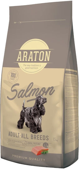 Araton 16kg Dry Food for Adult Dogs with Salmon