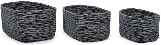General Trade Aufbewahrungskorb Stoff Gray 3Stück