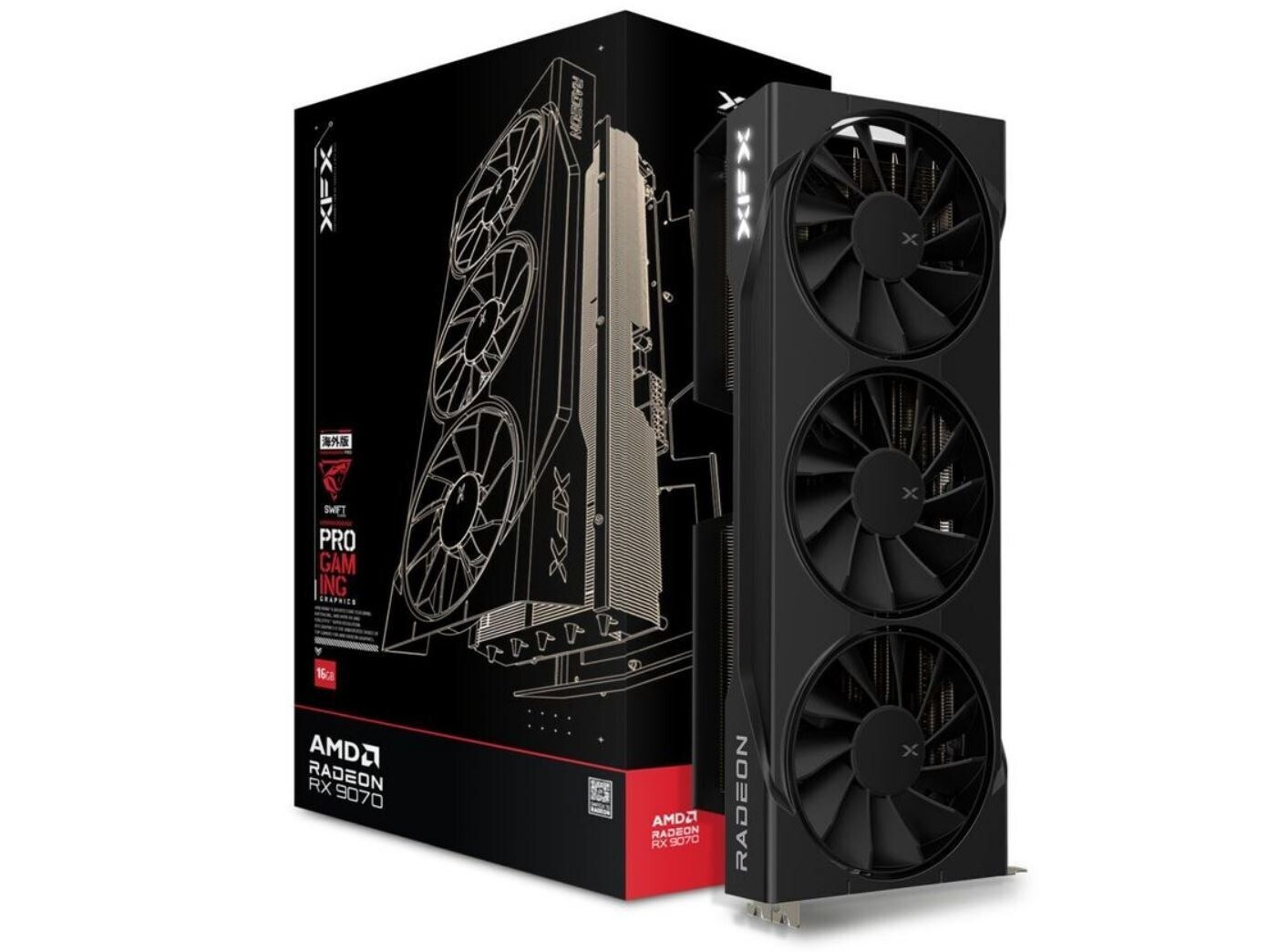XFX Radeon RX 9070 16GB GDDR6 Quicksilver OC Gaming Edition Κάρτα Γραφικών