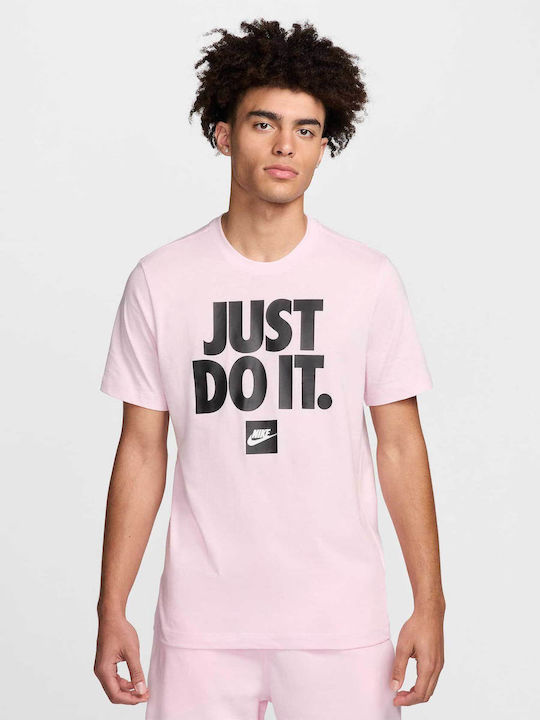 Nike Just Do It Sportliches Kurzarmbluse Pink