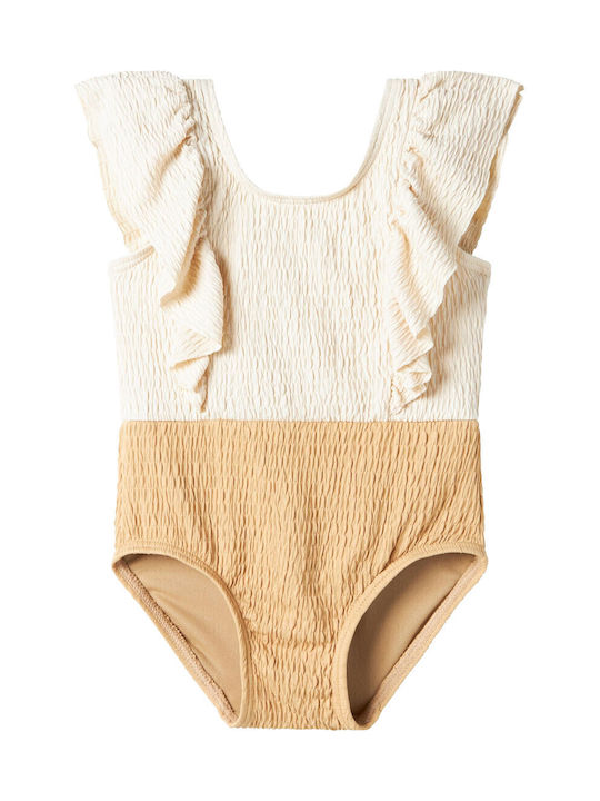 Lil' Atelier Kids Swimwear One-Piece Beige