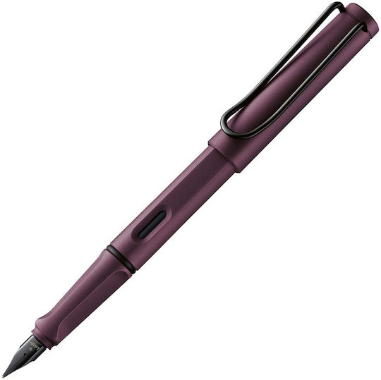 Lamy Safari Писалка за Писане Extra Fine Черен от Пластмаса с Червен Мастило