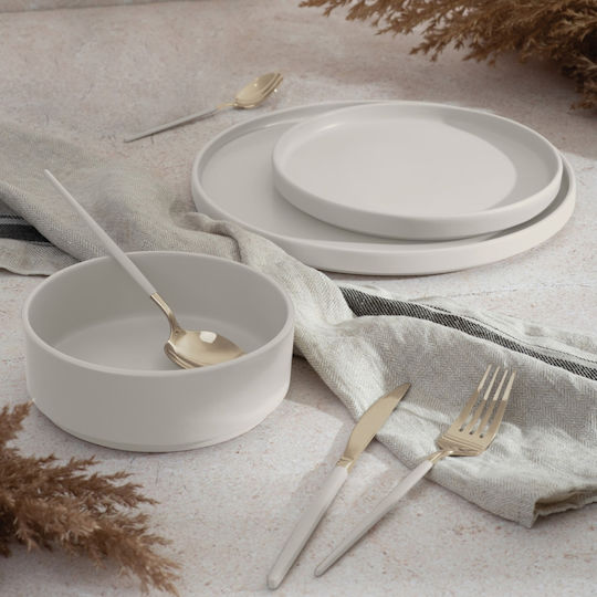 Berlinger Haus cream Ceramic Dinnerware Set 18pcs