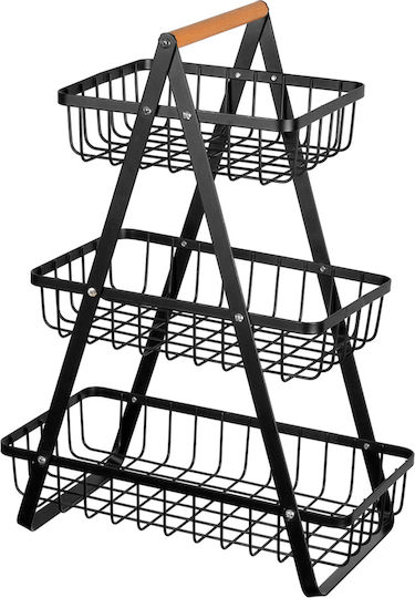 Brunbeste Fruitieră Metalic Negru 46x35x18buc