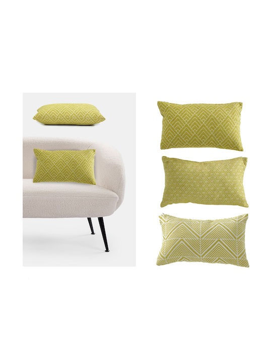 ArteLibre ArteLibre Throw Pillow Sofa Cushion Yellow 45x45cm Various Designs