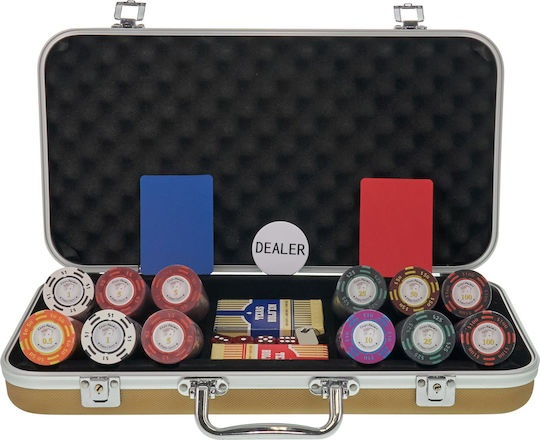 Pokeritems Σετ 300 Αριθμημένες Μάρκες Poker 14gr σε Βαλίτσα