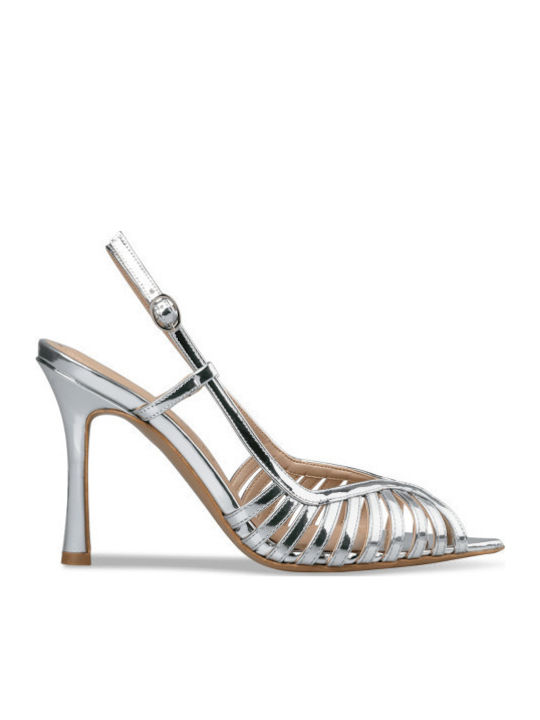 Envie Shoes Pumps mit Riemchen Silber