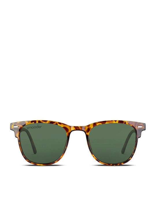 Smooder Unisex Sonnenbrille mit Braun Schildkröte Kunststoff Gestell X024