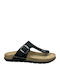 Sienna Women's Flat Sandals Anatomic in Black Color