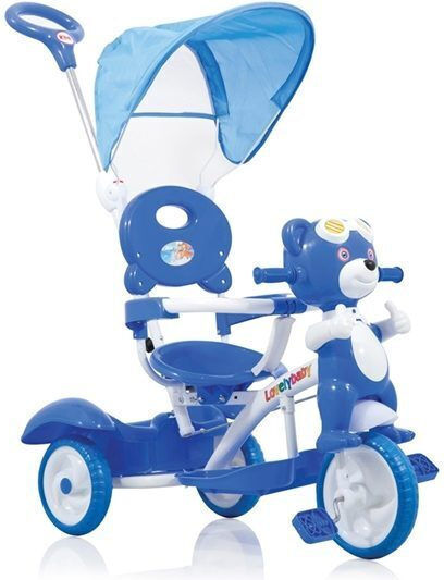 Kiddo Pilot Bear με Χειρολαβή Γονέα Μπλε