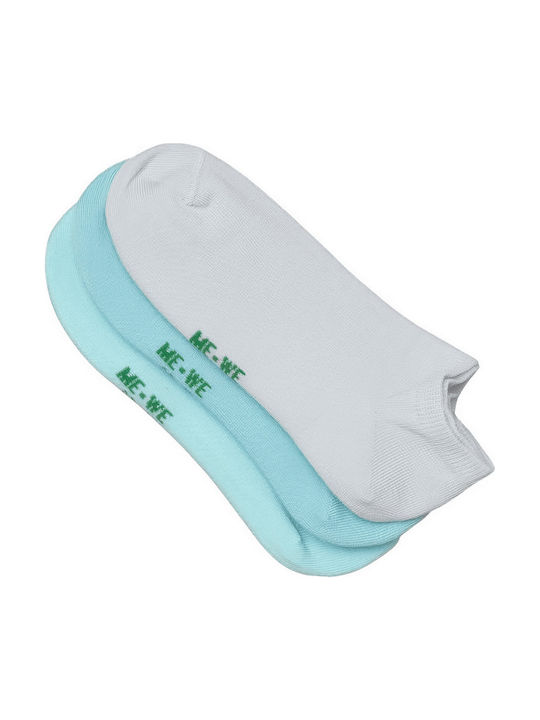 ME-WE Women's Socks Shades Of Ciel 3Pack