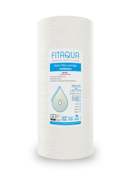 Fit Aqua Water Filter Replacement Central Water Filtration System made of Polypropylene 10" Big-Blue PP 1 μm