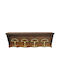 Cuier din lemn pentru paltoane și pălării, nuc-auriu 60x20x21.5cm Pol 56-460-kg