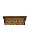 Suport de Pălării din Lemn Auriu-Miere 50x20x21.5cm Pol 61-350-mg