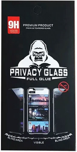 Full Glue Privacy Tempered Glass Μαύρο (Redmi Note 12 Pro+)