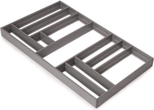 Aluminium Schubladenorganizer Schränke 90cm Schubladentiefe 50cm Anthrazit Emuca Alumount Organizer 3022135