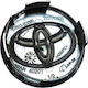 Zero-Wheel Τάπα Κέντρου Ζάντας Toyota με Εσωτερική Διάμετρο 57mm Μαύρο 1τμχ