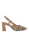 Synthetic Leather Tabac Brown High Heels