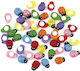 Buburuze Decorative Colorate 8x11mm Multicolor 50buc