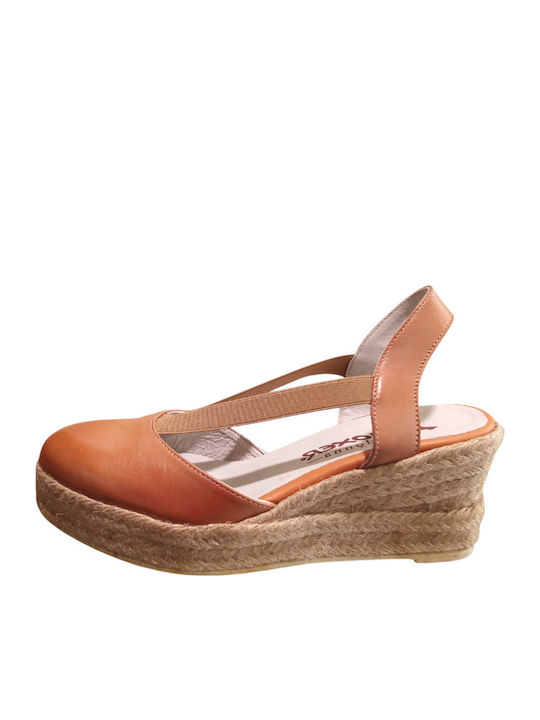 Damenplattformen im Espadrilles-Stil Tabac Braun