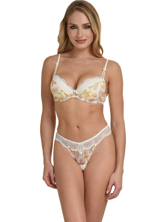 Women's String with Lace Lemons