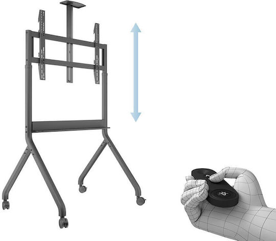Multibrackets Mobile Motorized Tv Stand Camera Multimedia Support Multibrackets Mb-7418 55"-86" Max 90kg