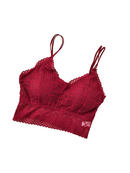 Women's Bralette Geometric Patterns Bordeaux 8272