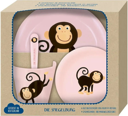 Die Spiegelburg Set de hrănire Maimuță din Plastic 3buc