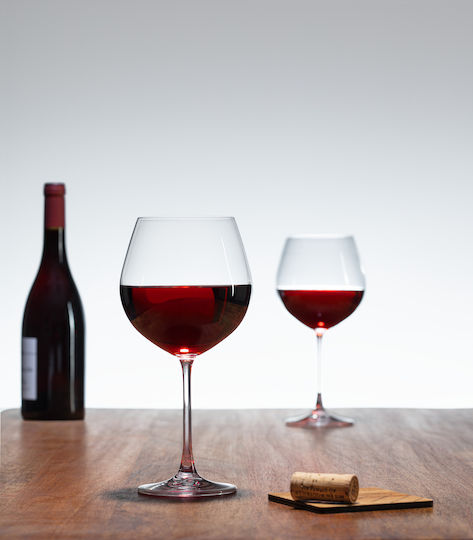 S-D Burgundy Set Pahare Lichior Sticlă 65ml 2 Bucăți