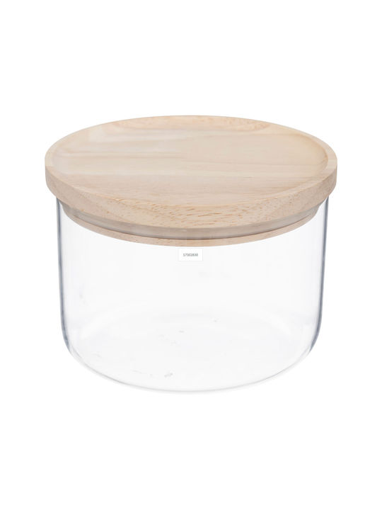 5Five General Use Glass Jar with Airtight Lid Transparent 650ml 1 Piece