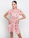 Summer Mini Evening Drape Dress