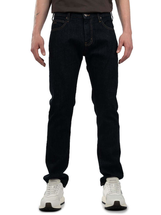 Men's Jeans Pants Elastic with Slim Fit Blue