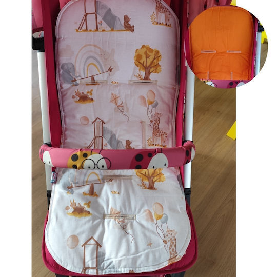 So Sweet Line Double Sided Stroller Cover Giraffes/Orange