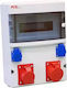 Ecoline 32a/5p 16/5 2gs Stationary Switchgear Without Protection Ip44 90eko004