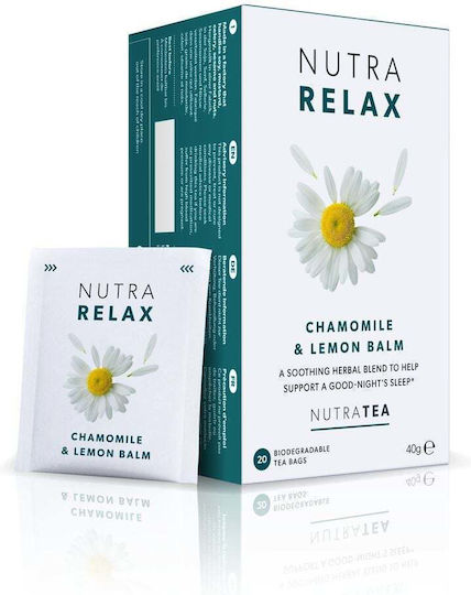 NutraTea Chamomile & 40gr 20 φακελίσκοι Chamomile & Lemon Balm