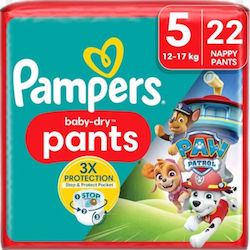 Pampers Baby Dry Paw Patrol No. 5 για 12-17kg 22τμχ