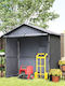 Metallische Gartenhaus Galvanisiert M2xP1.12xH1.96m