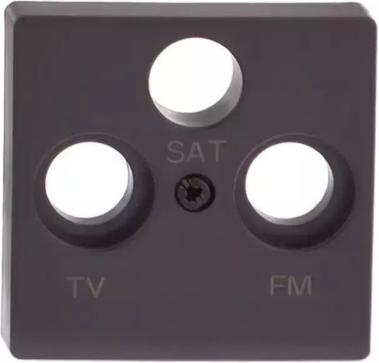 Kontakt-Simon 82 Rd TV-Sat-Antennenbuchsen-Abdeckung 82037-38
