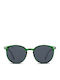Smooder Unisex Sonnenbrille mit Grün Kunststoff Gestell und Gray Linse MAS05