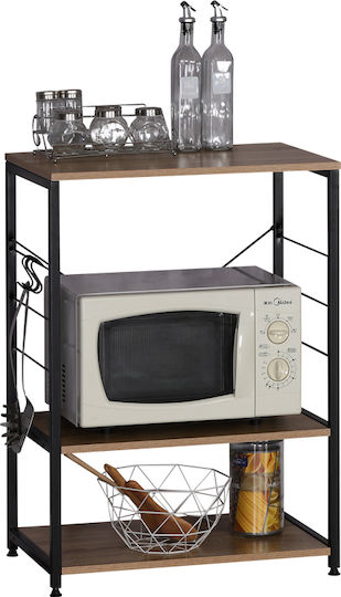 Metallic Rack 3 Tiers Black 12339010
