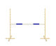 Springhindernis Hobby Horse 160 cm H-120 cm Blaue Stange