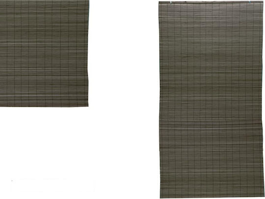 ArteLibre Bamboo Door Curtain Brown 150x300cm