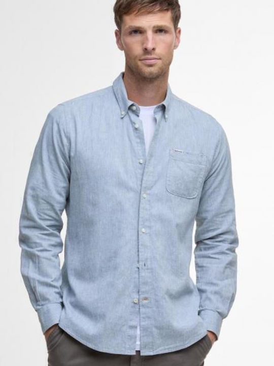 Barbour Nelson Langärmlig Leinen Hemd Lead