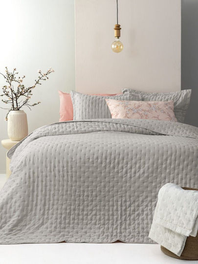 Palamaiki Nico Coverlet Queen Size Microfiber Fog 220x240cm
