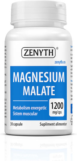 Zenyth Magnesium Malate 1200mg 30 κάψουλες Energy