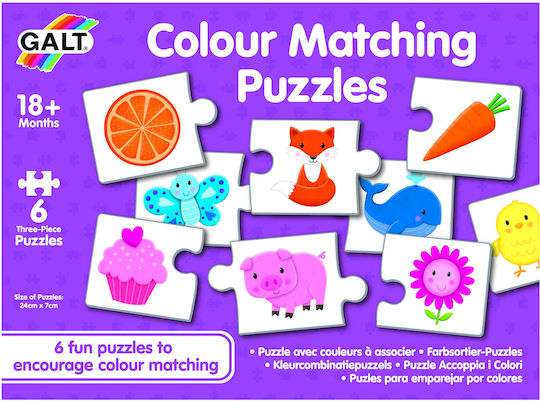 Puzzle pentru Copii World Of Colours pentru 1,5+ ani+ Ani Galt Toys